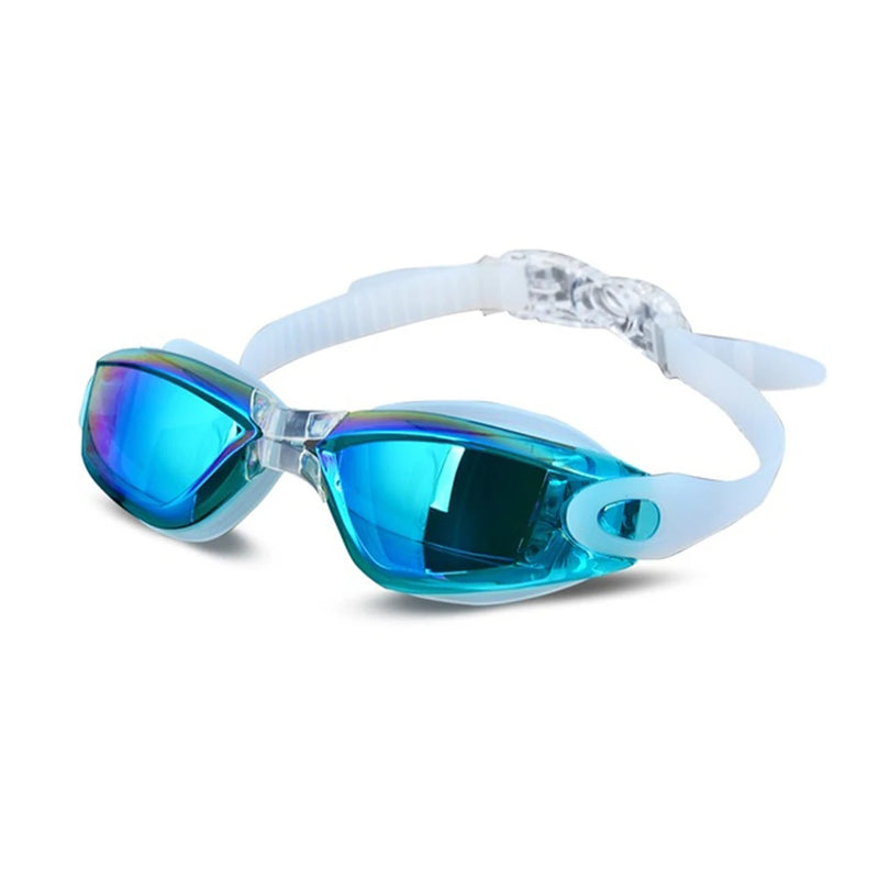 AquaVision Electroplating UV Waterproof Swim Goggles - Anti-Fog Swimwear Eyewear for Women & Men