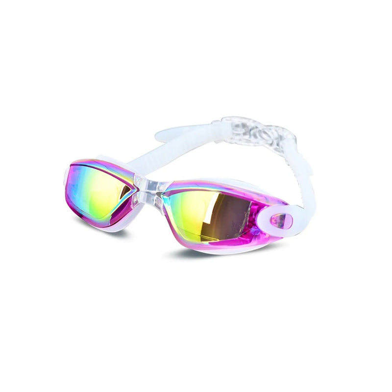 AquaVision Electroplating UV Waterproof Swim Goggles - Anti-Fog Swimwear Eyewear for Women & Men