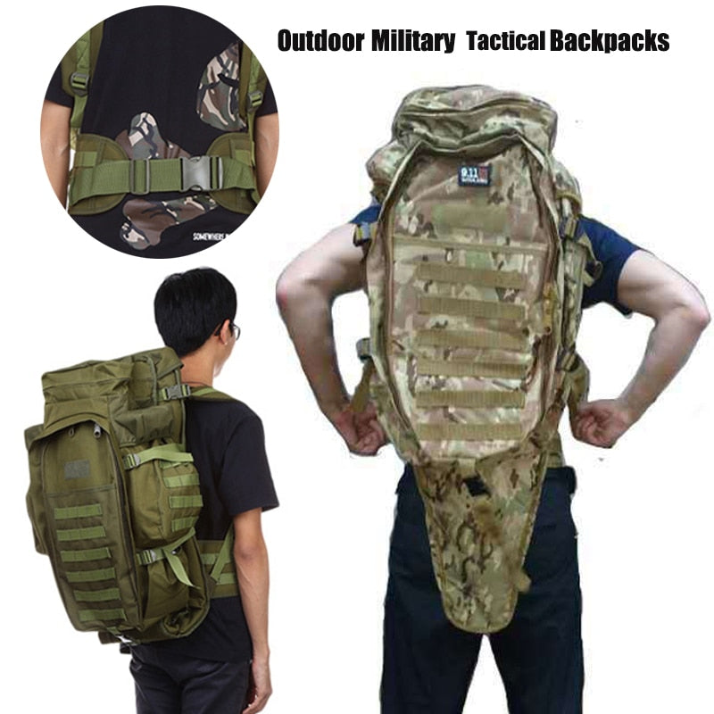 60L Outdoor Waterproof Backpack