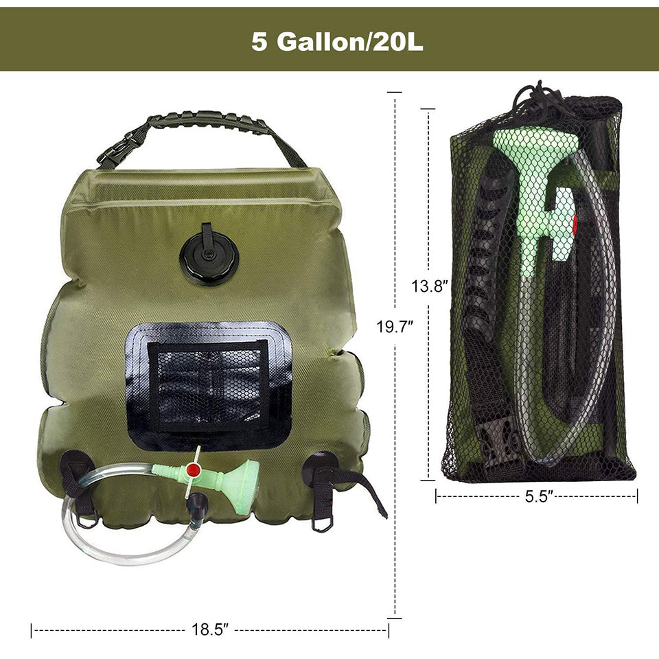 Outdoor Solar Collecting Bathing Bag