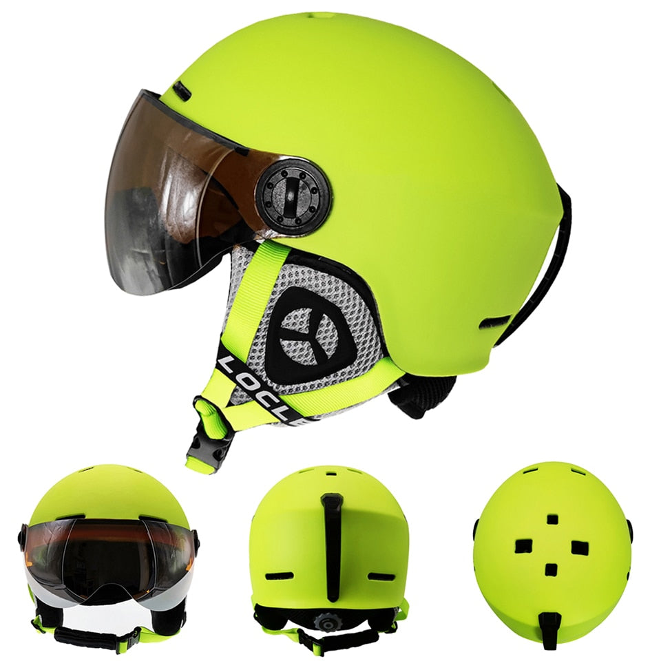 Ski Helmet With Goggles