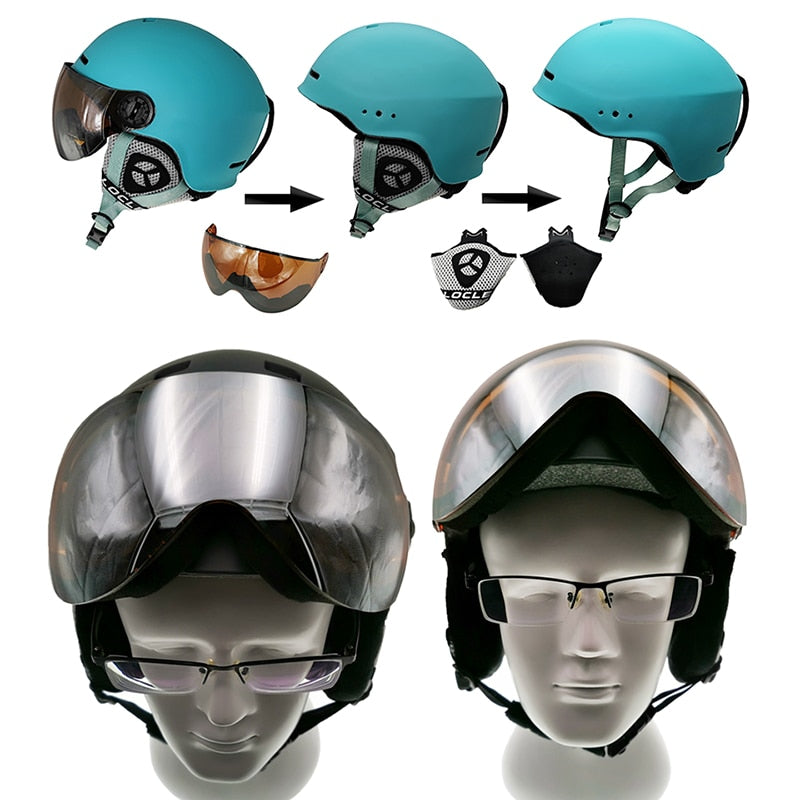 Ski Helmet With Goggles