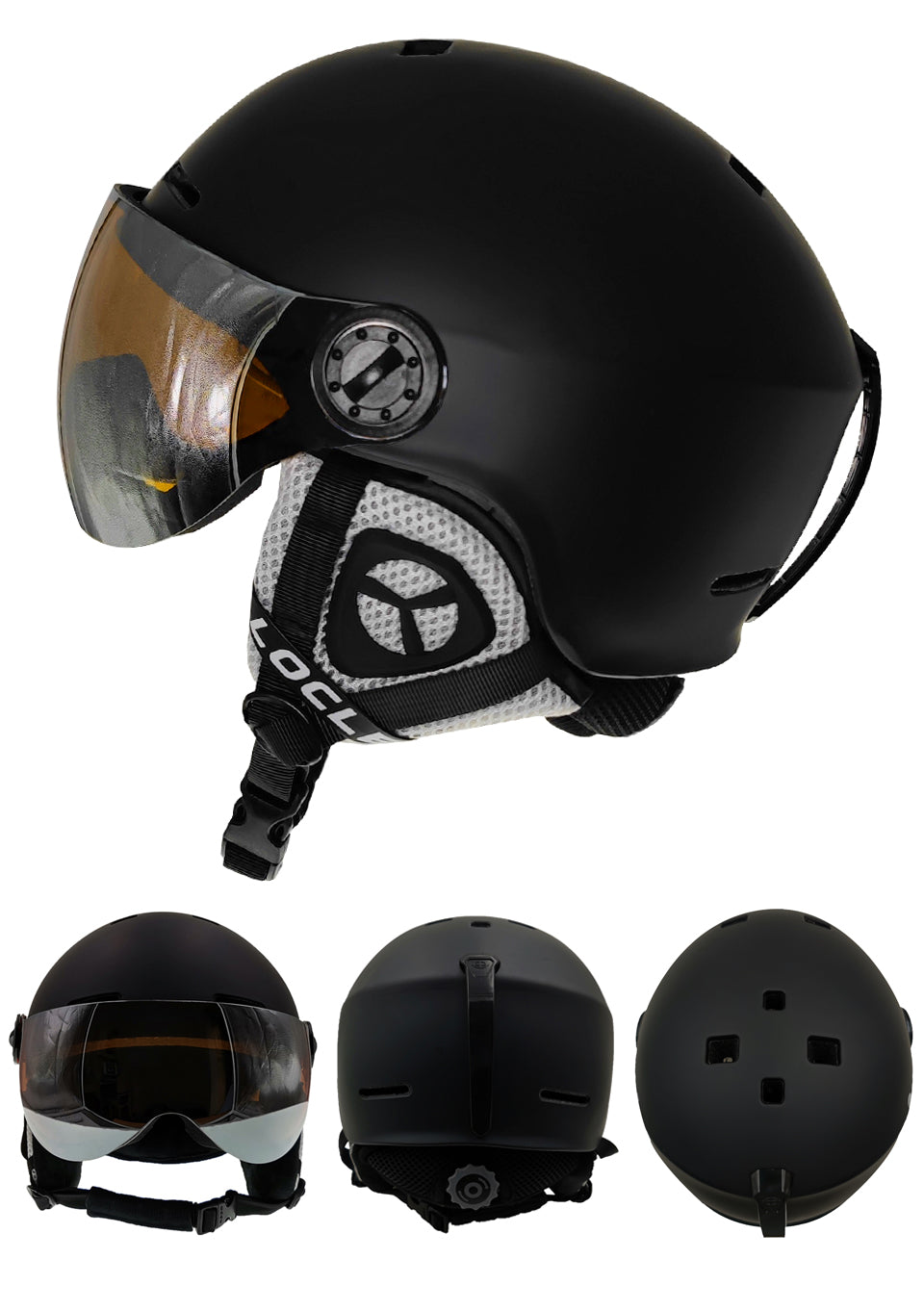 Ski Helmet With Goggles