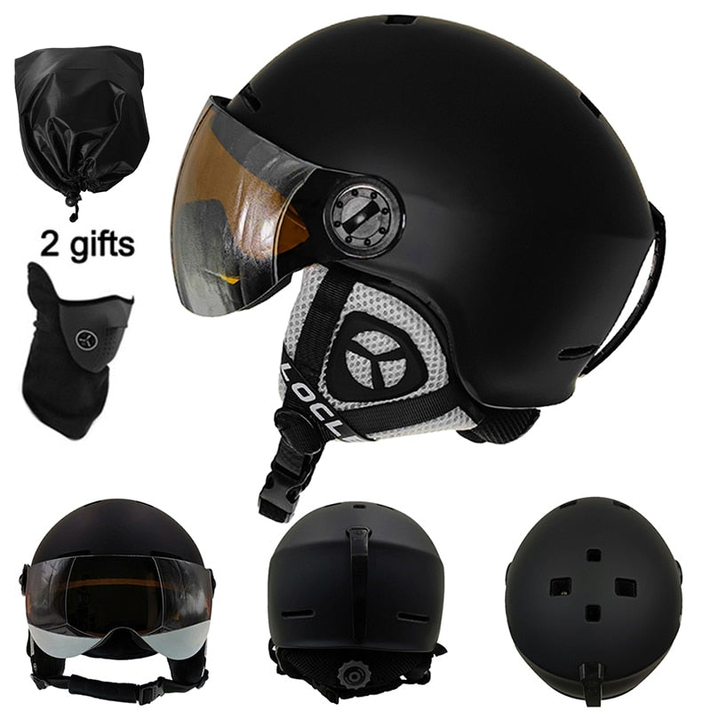 Ski Helmet With Goggles