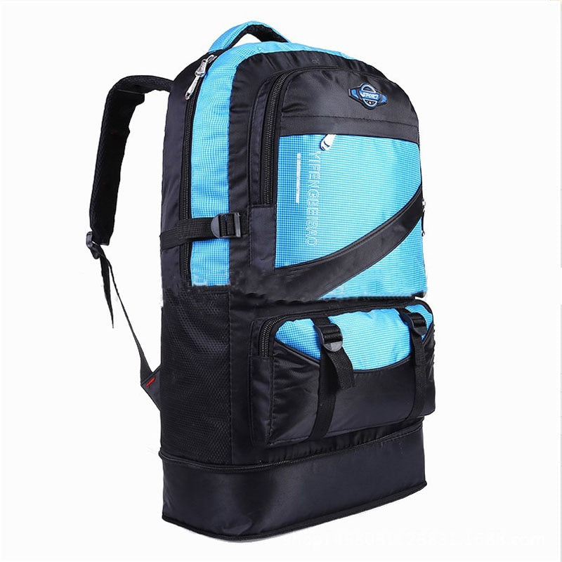 60L Waterproof Nylon Backpack