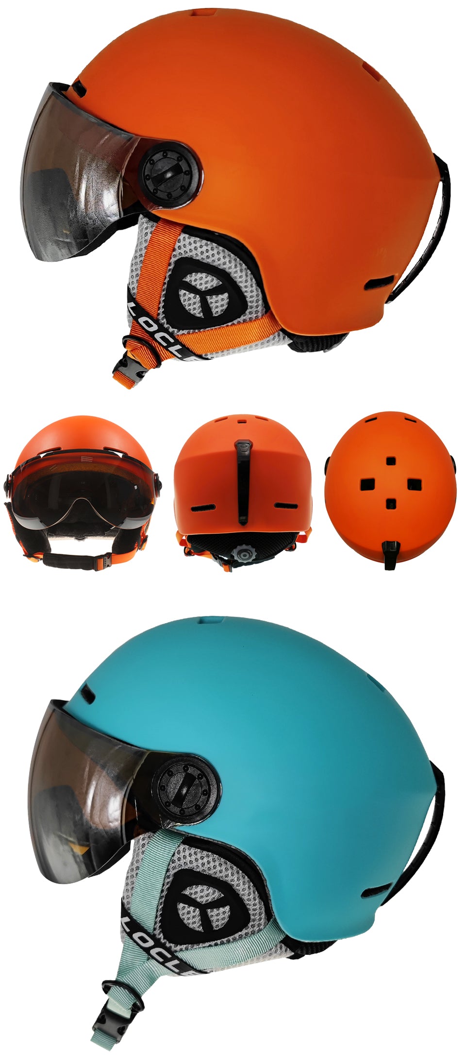 Ski Helmet With Goggles