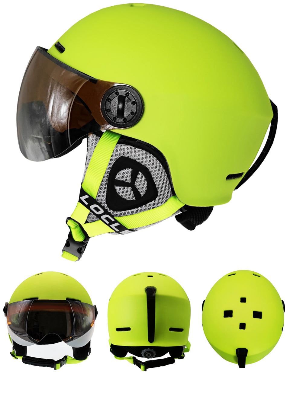 Ski Helmet With Goggles