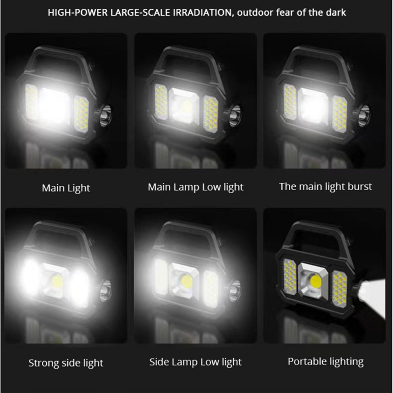 Solar Rechargeable LED Flashlight