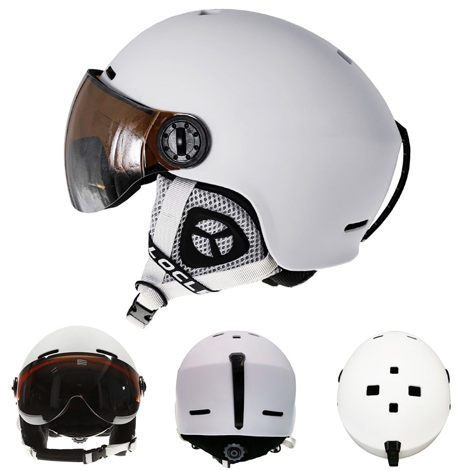 Ski Helmet With Goggles