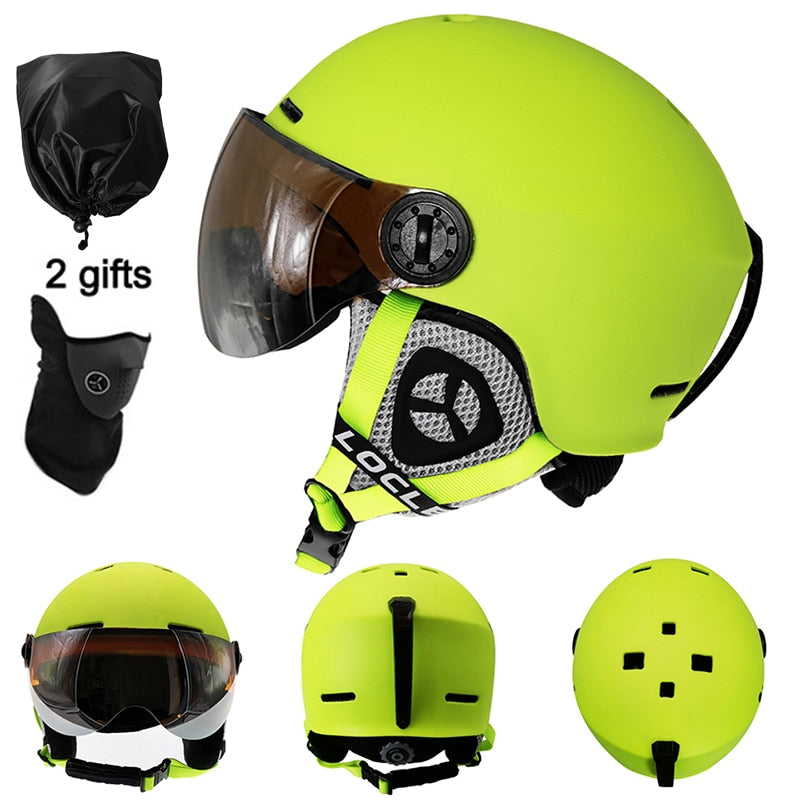 Ski Helmet With Goggles