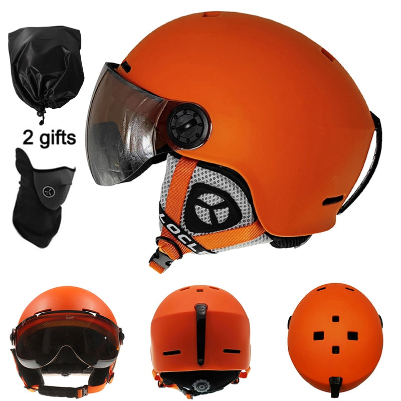 Ski Helmet With Goggles