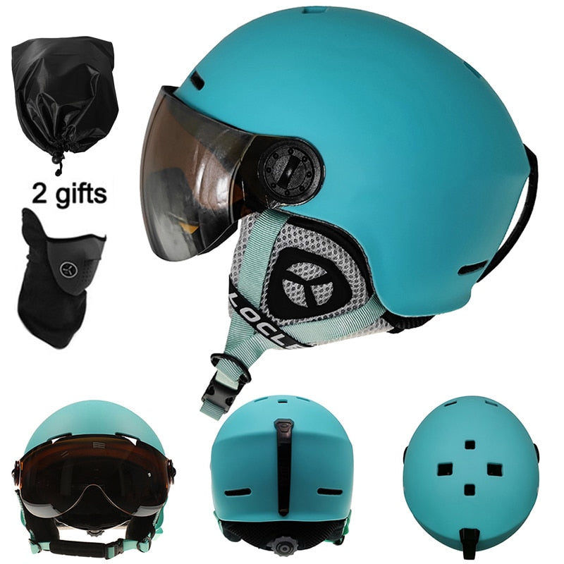 Ski Helmet With Goggles