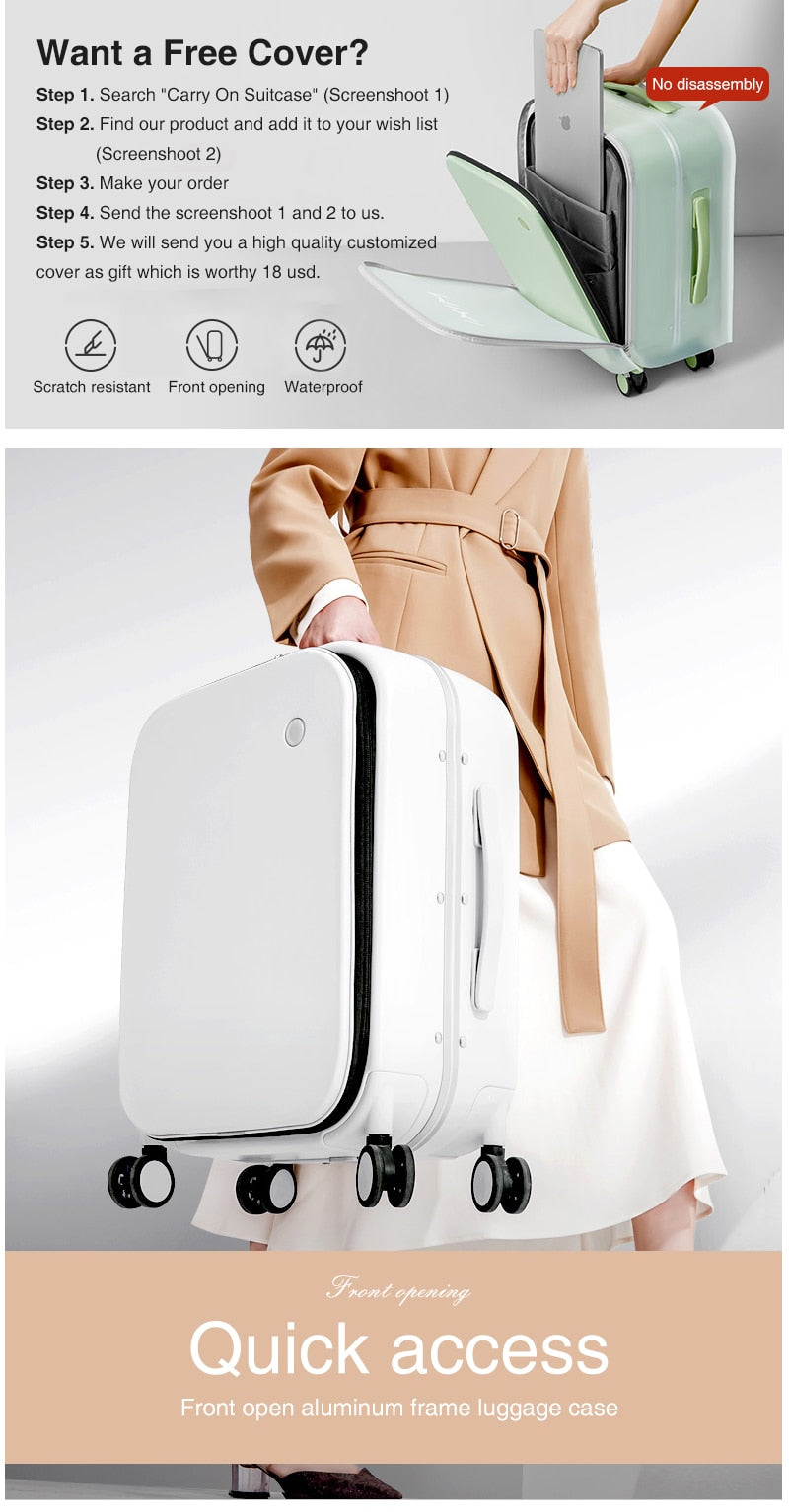 Carry-On Rolling Luggage freeshipping - Travell To