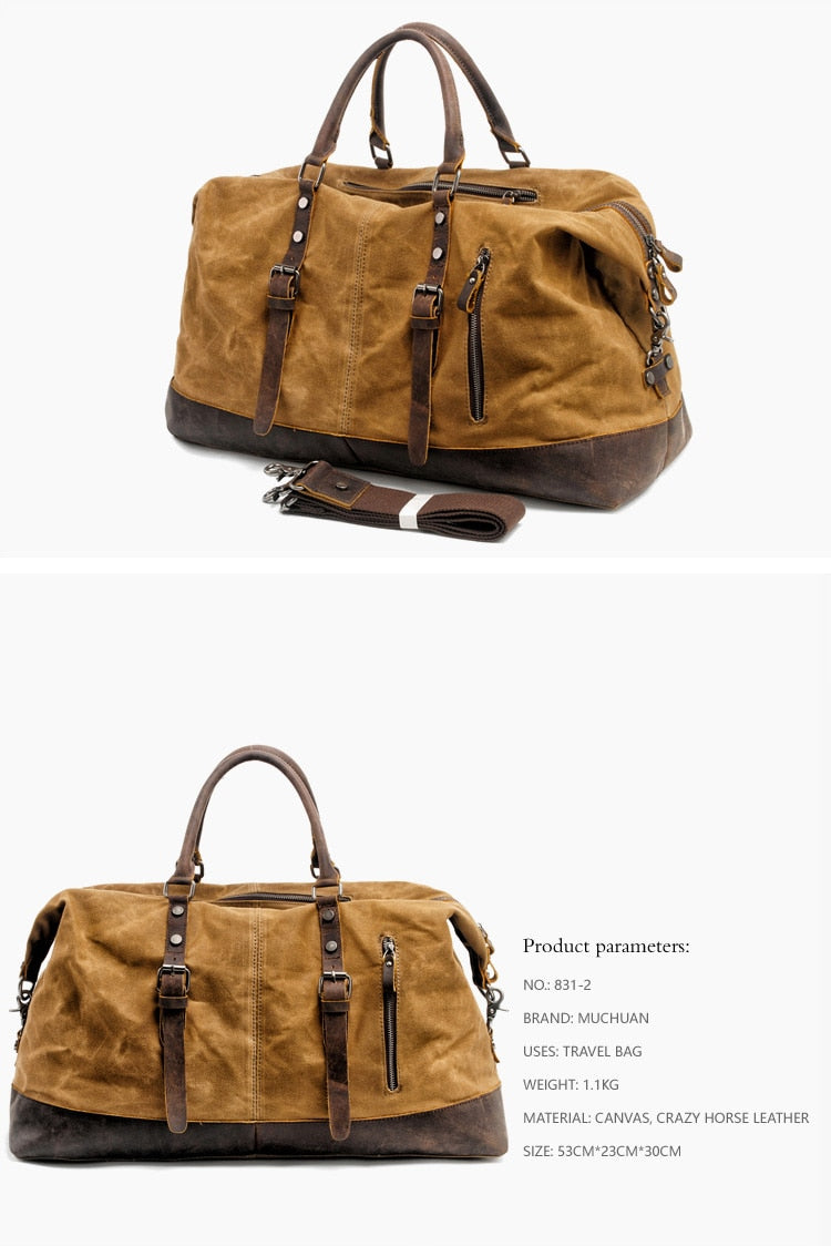 Large Canvas Duffel Bag freeshipping - Travell To