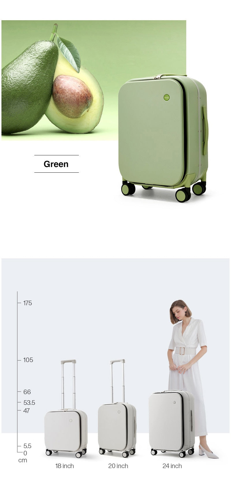 Carry-On Rolling Luggage freeshipping - Travell To