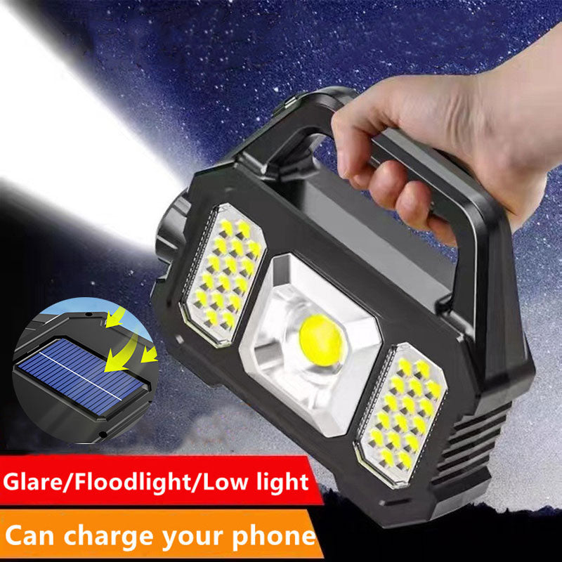 Solar Rechargeable LED Flashlight