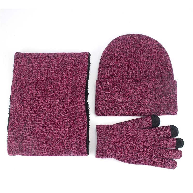 Unisex Beanies + Ring Scarf + Gloves Set freeshipping - Travell To