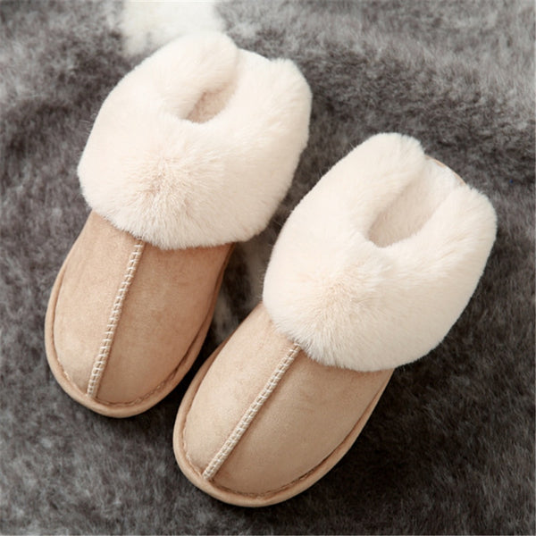 Plush Warm Home Flat Slippers freeshipping - Travell To