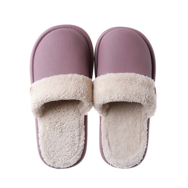 Plush Warm Home Flat Slippers freeshipping - Travell To