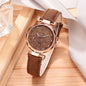 Leather Wrist Watch and Rhinestone Bracelet freeshipping - Travell To