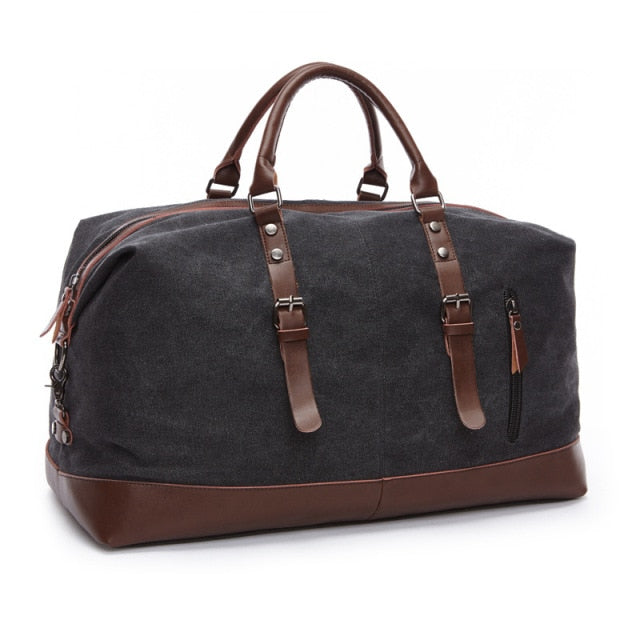 Canvas Leather Duffle Bag freeshipping - Travell To