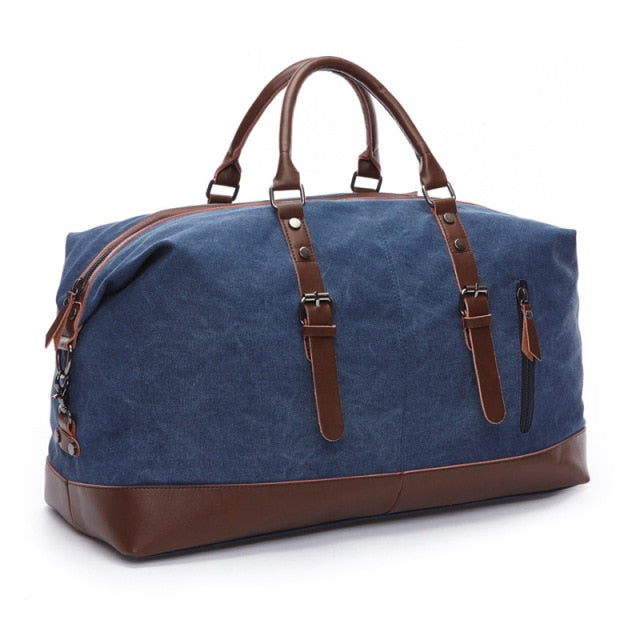 Canvas Leather Duffle Bag freeshipping - Travell To