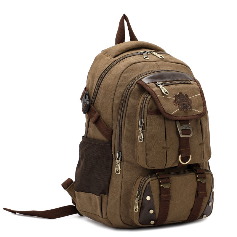 Man vintage canvas backpack - Travell To