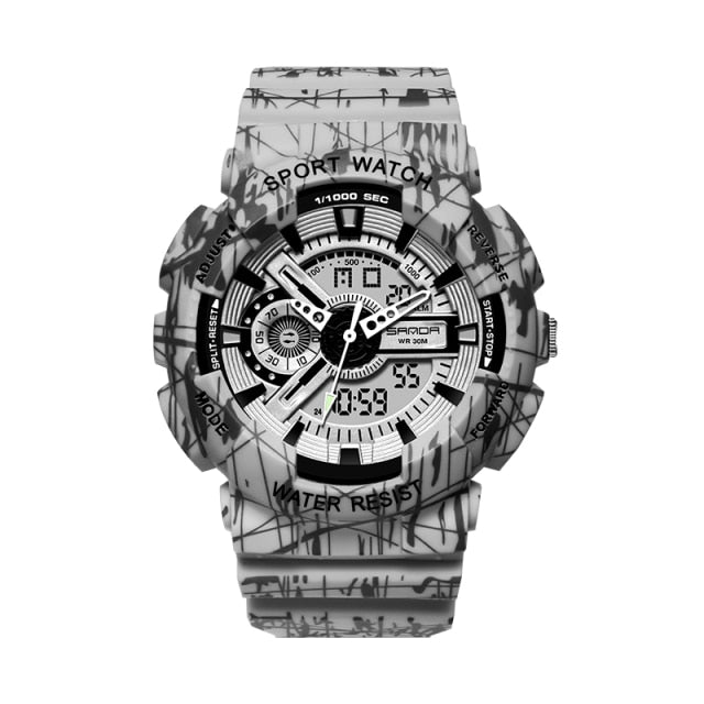 Men's Digital Clock Sports Watch freeshipping - Travell To