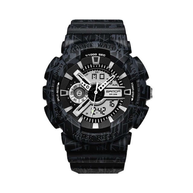 Men's Digital Clock Sports Watch freeshipping - Travell To