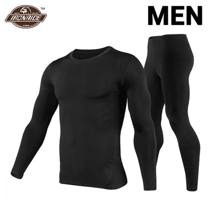 Fleece Lined Thermal Underwear Set freeshipping - Travell To