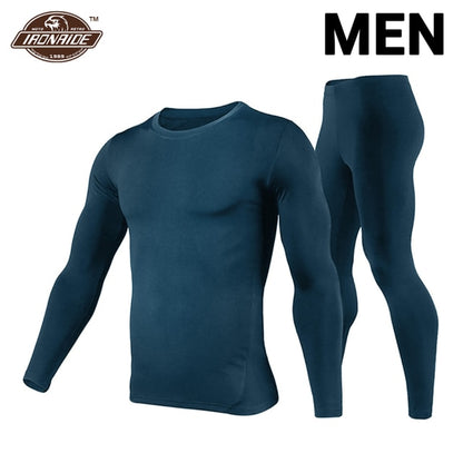 Fleece Lined Thermal Underwear Set freeshipping - Travell To