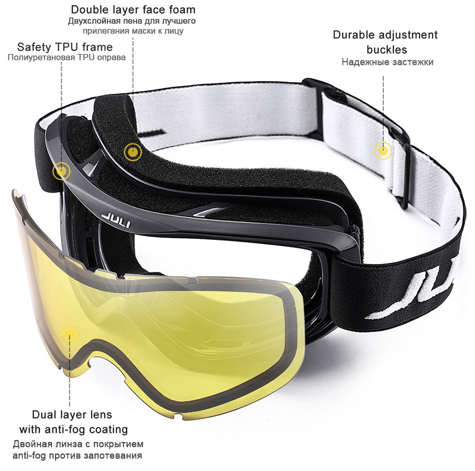 Anti-Fog Ski Goggles Lens freeshipping - Travell To