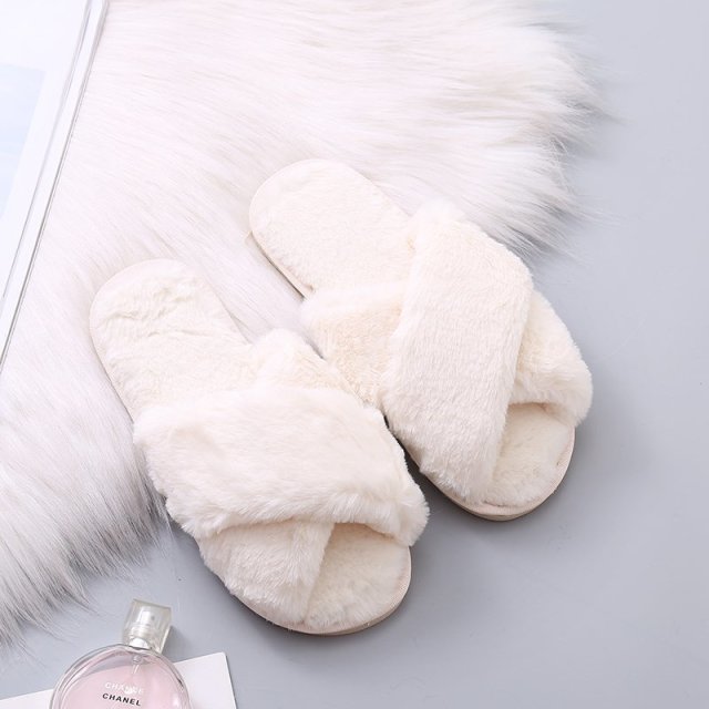 Warm Fluffy Slippers for Women freeshipping - Travell To