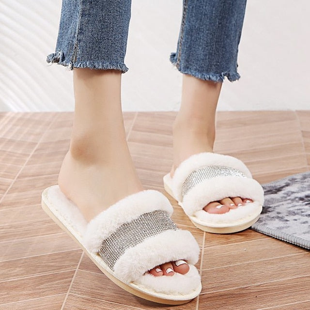 Warm Fluffy Slippers for Women freeshipping - Travell To